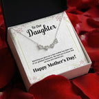 Daughter 'Watching You Grow as a Mom' Necklace & Card from Parents for Mother's Day