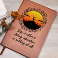 Daring Adventure Wilderness Sunset Vegan Leather Journal