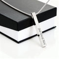Mother of the Bride or Groom Wedding 'Forever Family' Bar Necklace