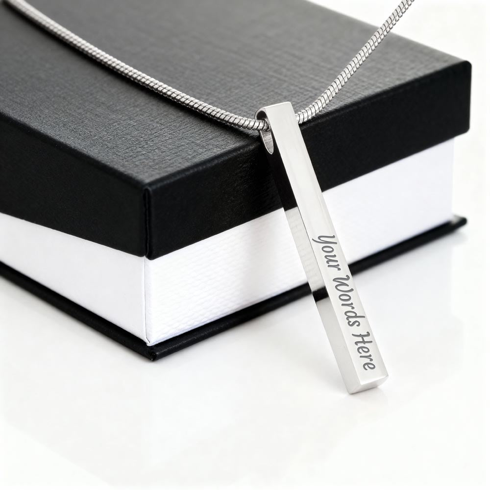Mother of the Bride or Groom Wedding 'Forever Family' Bar Necklace