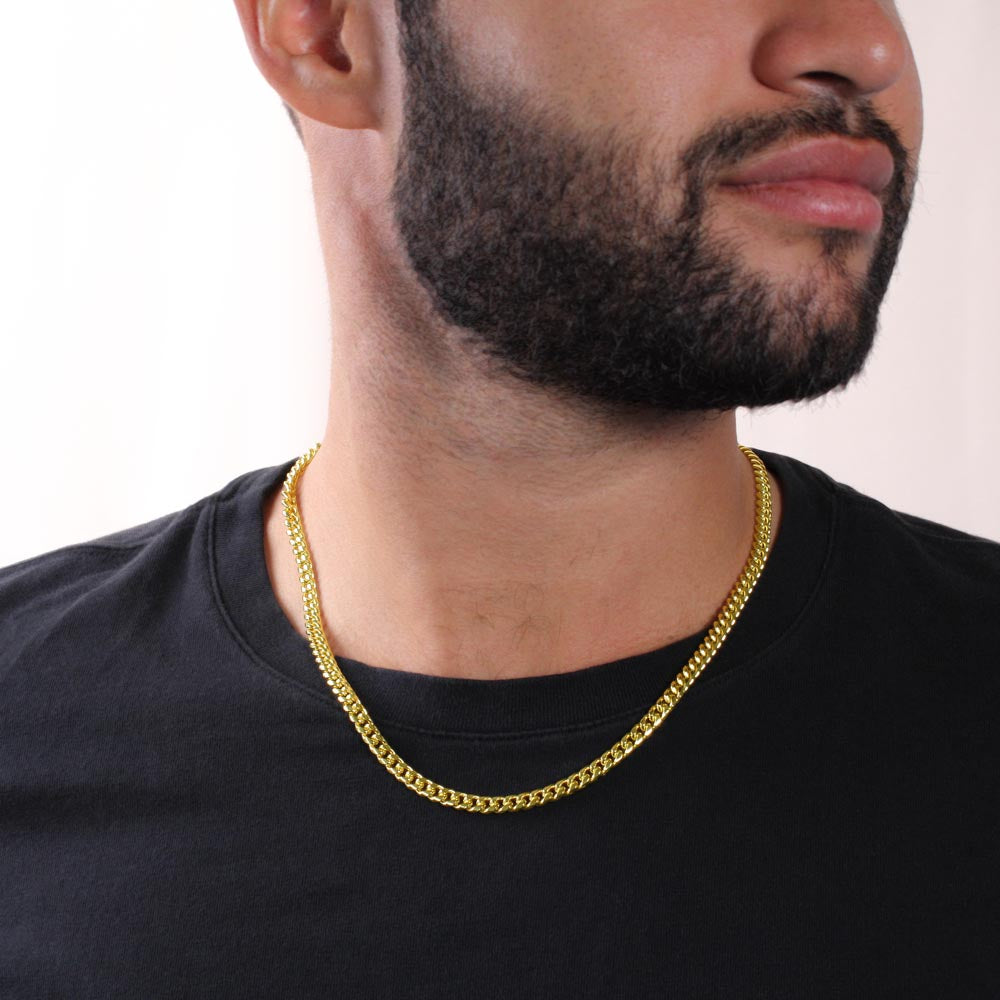 Son 'Proud To Be Your Father' Cuban Link Chain & Card from Dad