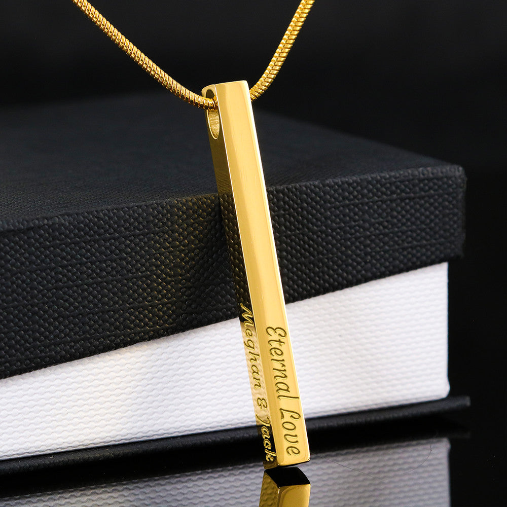 Mother of the Bride or Groom Wedding 'Forever Family' Bar Necklace