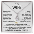 Wife Alluring Beauty Necklace, Card & Gift Box from Husband