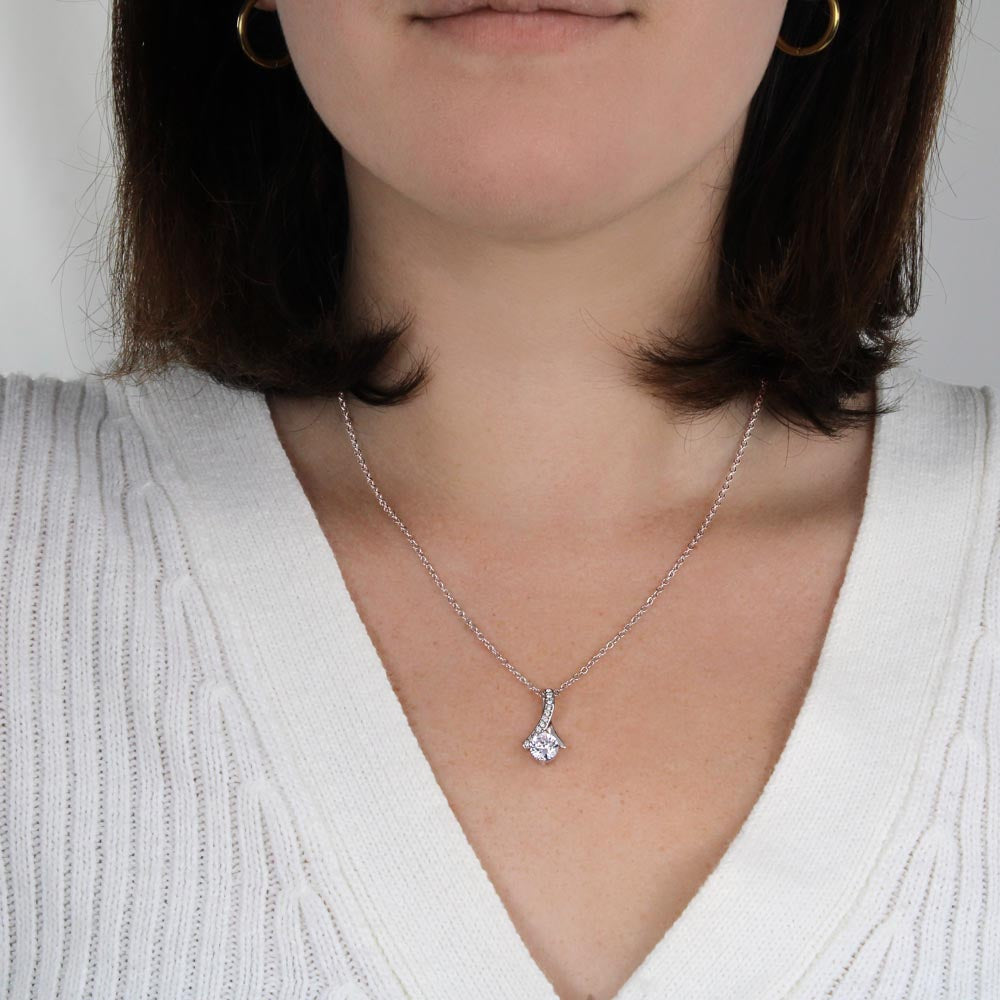 Wife How Much I Adore You Necklace, Card & Gift Box from Husband