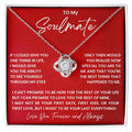 Soulmate 'Unbreakable Bond' Love Knot Necklace, Card & Gift Box from Partner