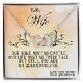 Wife You Are My Queen Necklace, Card & Gift Box from Husband