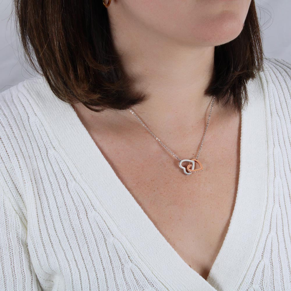 Daughter 'Proudest Moment' Interlocking Hearts Necklace, Card & Gift Box from Dad