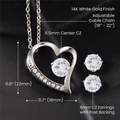 Mother In Law 'Loving Me As Your Own' Necklace & Earring Set from Bride