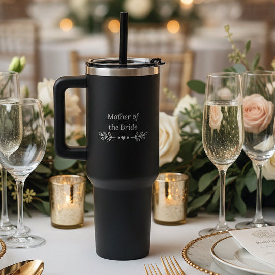 Mother of the Bride Engraved 40oz Tumbler | Wedding Gift