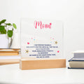 Mom Forever Thankful Acrylic Plaque & LED Base from Children