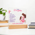 Daughter Best Friend Acrylic Plaque & LED Base from Mom