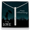 My Love Anniversary 'I Choose You Every Day' Bar Necklace, Card & Gift Box